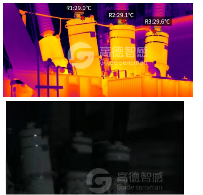 ▲高德智感全新C系列檢測(cè)某變電站變壓器