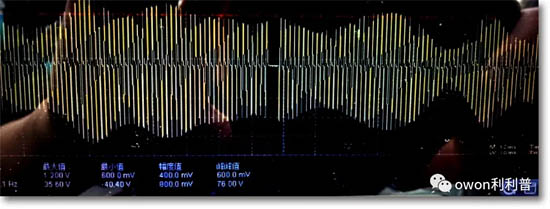 VDS USB示波器測(cè)到的波形